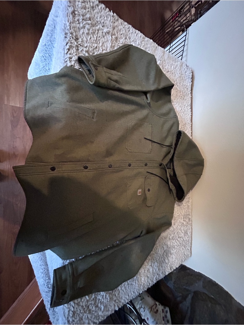 Carhartt Olive Hooded Field Jacket